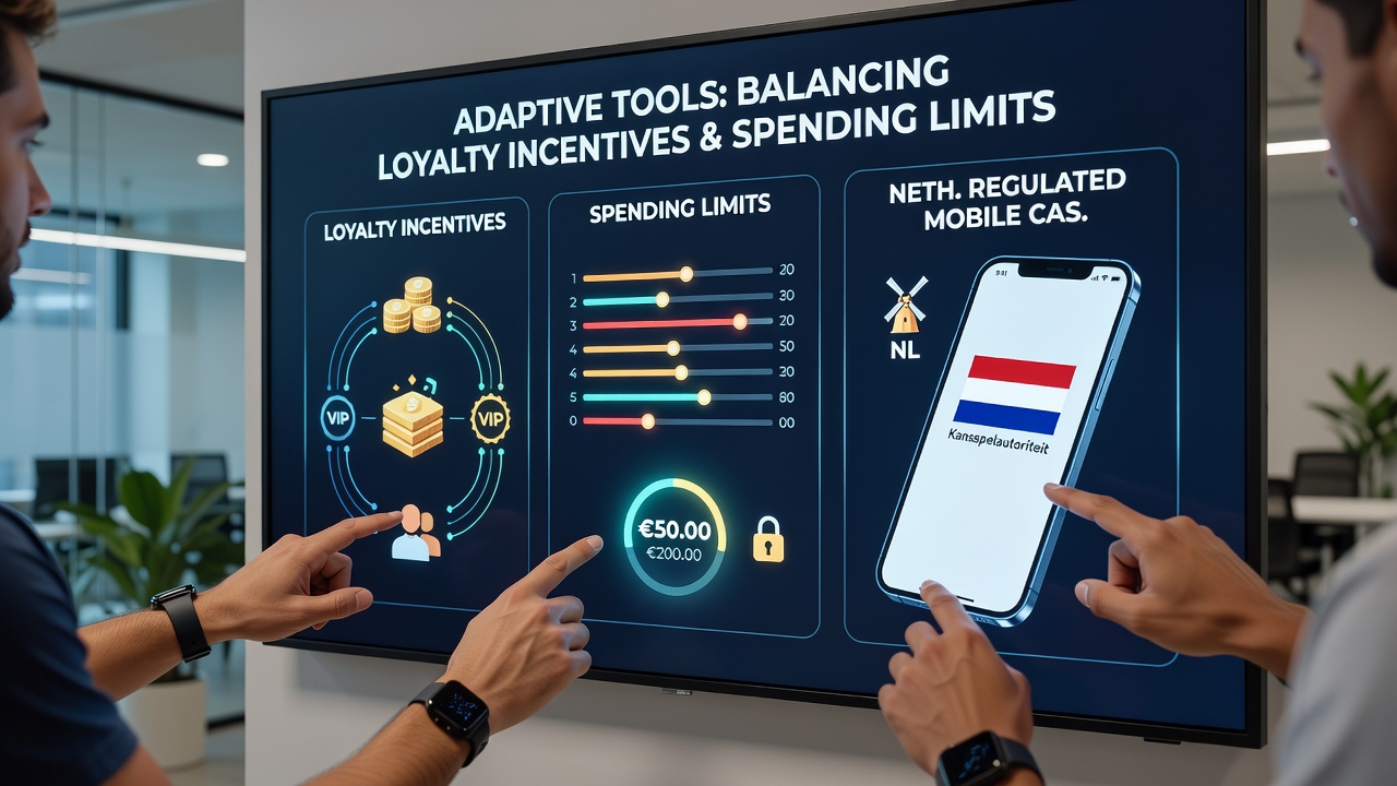 Grafiek die laat zien hoe adaptieve limieten en loyaliteitsniveaus in realtime worden aangepast in Nederlandse casino-apps